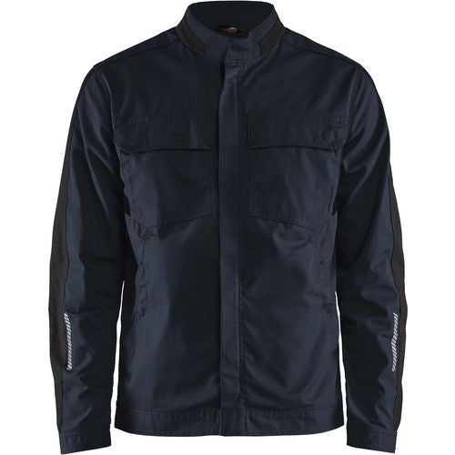 BLÅKLÄDER Jacket 44441832 Cotton, Elastolefin, PL (Polyester) Dark Navy, Black Size 4XL