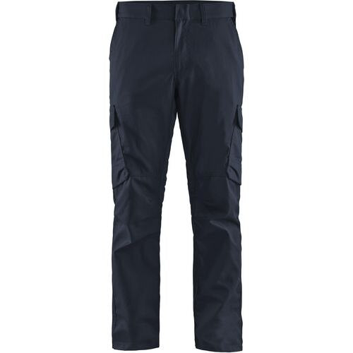 BLÅKLÄDER Trousers 14441832 Cotton, Elastolefin, PL (Polyester) Dark Navy, Black Size 30L