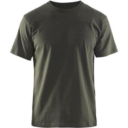 BLÅKLÄDER T-shirt 35251042 Cotton Dark Olive Green Size L