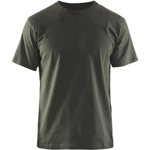 BLÅKLÄDER T-shirt 35251042 Cotton Dark Olive Green Size S