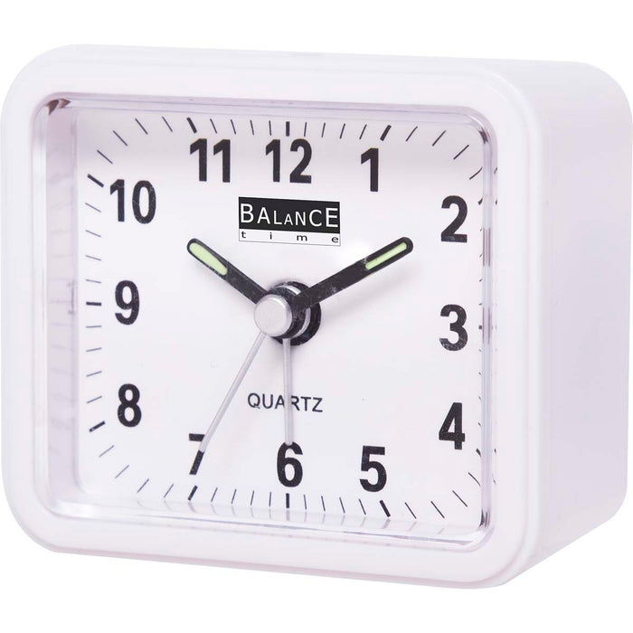 Balance Alarm Clock - Analogue - White, 