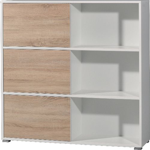 Germania Cupboard H120 Oak White, Brown 1,200 x 350 x 1,190 mm