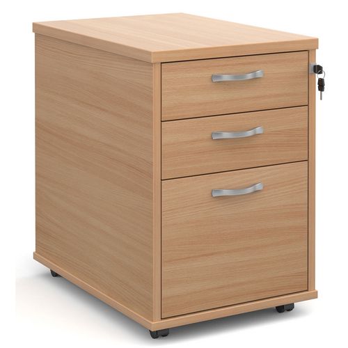 Dams International Mobile Pedestal Lockable Melamine TMPB 426 x 600 x 630mm Beech