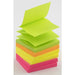 Office Depot Z-Notes 76 x 76 mm Assorted Neon 6 Pads of 100 Sheets