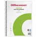 Office Depot Notebook A4+ Ruled Spiral Bound Paper Soft Cover White Perforated Recycled 160 Pages 80 Sheets