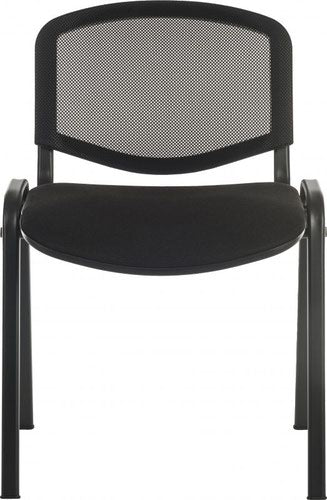 Conference Mesh Back Stackable Chair Black - 1500MESH-BLK