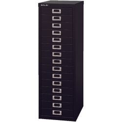 Bisley Multi Drawer Cabinet H3915NL 15 Drawers Black 279 x 380 x 860 mm