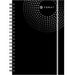 Foray Notebook Executive A4 Ruled Spiral Bound Cardboard Hardback Black Perforated 200 Pages 100 Sheets