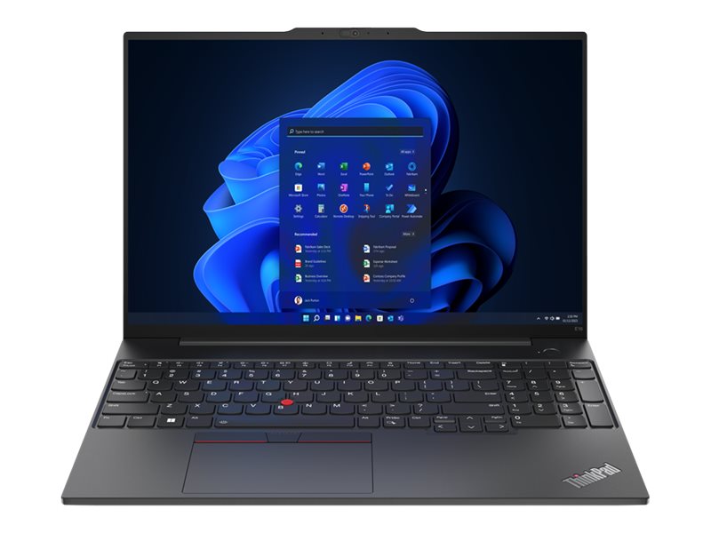 Lenovo ThinkPad E16 Gen 1 21JN - Intel Core i5 1335U / 1.3 GHz - Win 11 Pro - Intel Iris Xe Graphics - 8 GB RAM - 256 GB SSD TCG Opal Encryption 2, NVMe - 16" IPS 1920 x 1200 - Wi-Fi 6 - graphite black - kbd: UK - with 1 Year Lenovo Premier Support