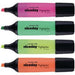 Niceday HC1-5 Highlighter Assorted Broad Chisel 1-5 mm Pack of 4