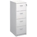 Dams International Filing Cabinet 4 Drawers LF4WH White 480 x 655 x 1,360 mm