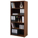 Universal Bookcase with 4 Shelves Wood 800 x 470 x 1790mm Walnut