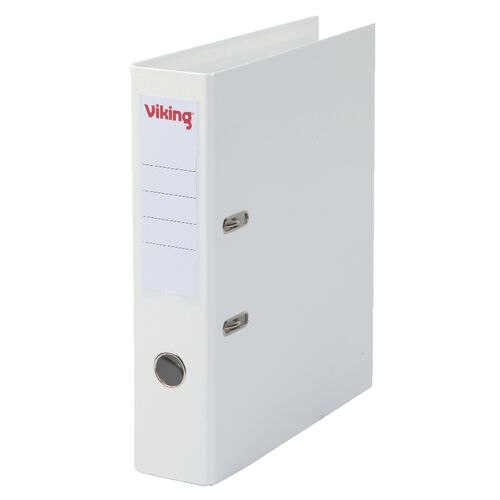 Viking Lever Arch File A4 75 mm White 2 ring PP (Polypropylene) Matt Portrait