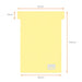 Nobo Size 3 Printable T-Cards Yellow Pack of 20