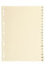 Exacompta Indices 1120E A4 155 gsm Ivory Card 20 Part (A-Z) Pack of 10