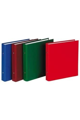 Exacompta Ring Binder 620E Polypropylene Covered Board A5 2 ring Assorted Pack of 20