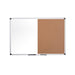 Bi-Office Maya Combi Board Non Magnetic Wall Mounted 80 (W) x 60 (H) cm Brown, White