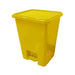 GPC Set of 3 Yellow Pedal Bins, 15L