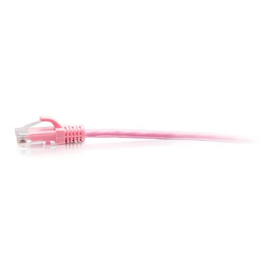 C2G 7ft (2.1m) Cat6a Snagless Unshielded (UTP) Slim Ethernet Network Patch Cable - Pink - Patch cable - RJ-45 (M) to RJ-45 (M) - 2.1 m - 4.8 mm - UTP - CAT 6a - molded, snagless - pink