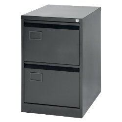 Bisley Filing Cabinet with 4 Lockable Drawers AOC4 Foolscap 470 x 622 x 1321mm Black