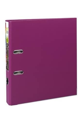 Exacompta PremTouch Lever Arch File A4 Maxi 50 mm Fuchsia 2 ring 53147E Cardboard, PP (Polypropylene) Portrait Pack of 10