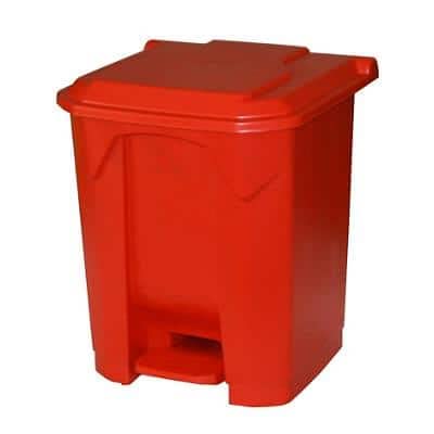 GPC Pedal Bin LPB30Z _RED 30 L 45.5 37 x 38 cm Red