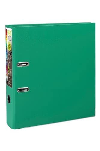 Exacompta PremTouch Lever Arch File A4 Maxi 80 mm Green 2 ring 53343E Cardboard, PP (Polypropylene) Portrait Pack of 10