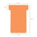 Nobo Size 2 T-Cards Orange 6 x 8.5 cm Pack of 100