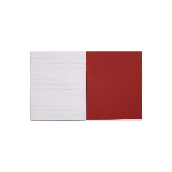 Rhino 8 x 6.5 (205 x 165mm) Exercise Book 32 Page Feint Ruled 15mm Red (Pack 100) - VEX142-165-0