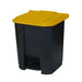 GPC Pedal Bin Grey with Yellow Lid 30L