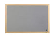 Bi-Office Earth Notice Board Non Magnetic Wall Mounted Felt 240 (W) x 120 (H) cm MDF (Medium-Density Fibreboard) Grey