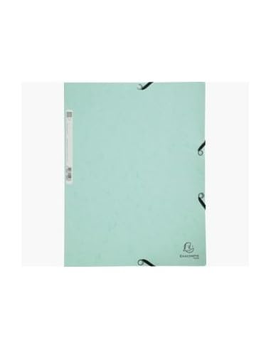 Exacompta Aquarel 3 Flap Folder A4 Mottled Pressboard 320 x 240 mm Pastel Green Pack of 5