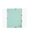 Exacompta Aquarel 3 Flap Folder A4 Mottled Pressboard 320 x 240 mm Pastel Green Pack of 5