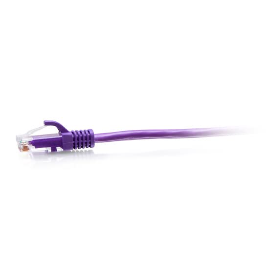 C2G 25ft (7.6m) Cat6a Snagless Unshielded (UTP) Slim Ethernet Network Patch Cable - Purple - Patch cable - RJ-45 (M) to RJ-45 (M) - 7.6 m - 4.8 mm - UTP - CAT 6a - molded, snagless - purple