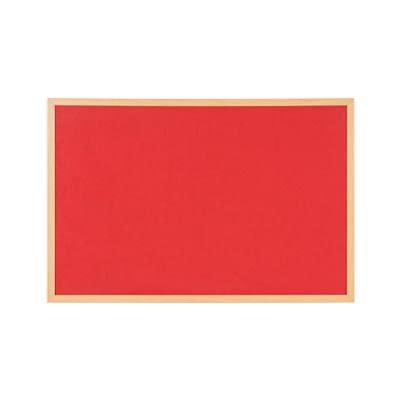 Bi-Office Earth Notice Board Non Magnetic 120 (W) x 120 (H) cm Red