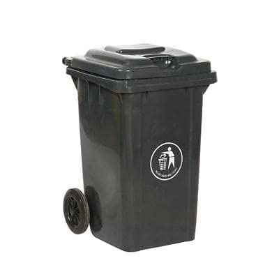 GPC Wheeled Bin LWB80Y_DKGRY 80 L 78 x 54 x 47 cm Dark Grey