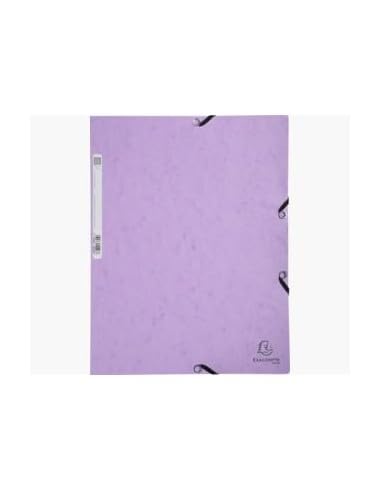 Exacompta Aquarel 3 Flap Folder A4 Mottled Pressboard 320 x 240 mm Mauve Pack of 5