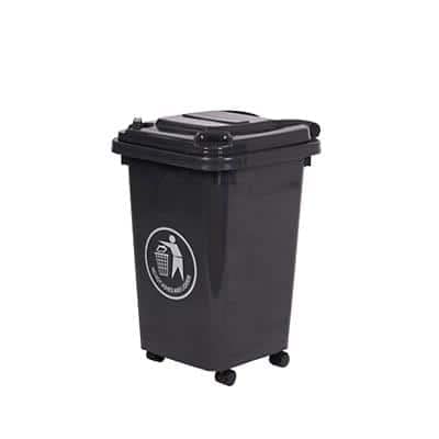 GPC Wheeled Bin Blue Dark Grey 30L