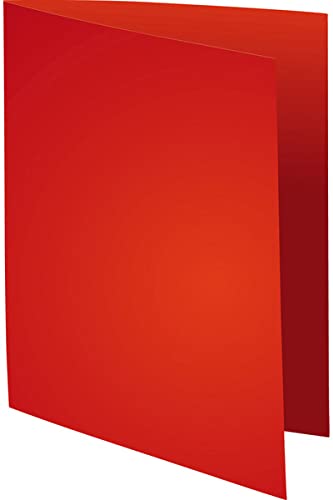 Exacompta Flash Square Cut Folder A4 Red Manila 80 gsm Pack of 1000