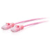 C2G 7ft (2.1m) Cat6a Snagless Unshielded (UTP) Slim Ethernet Network Patch Cable - Pink - Patch cable - RJ-45 (M) to RJ-45 (M) - 2.1 m - 4.8 mm - UTP - CAT 6a - molded, snagless - pink