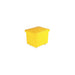 SLINGSBY mini mobile plastic container with close-fitting lid - 50 kg capacity - yellow