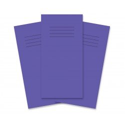 Rhino 8 x 4 Exercise Book 32 Page Ruled F8CM Purple (Pack 100) - VNB005-122-6