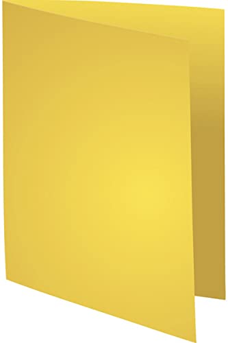 Exacompta Flash Square Cut Folder A4 Yellow Manila 80 gsm Pack of 1000