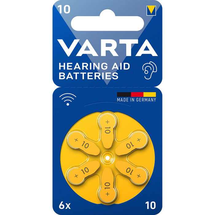 Varta Hearing Aid Batteries Type 10 6-Blister