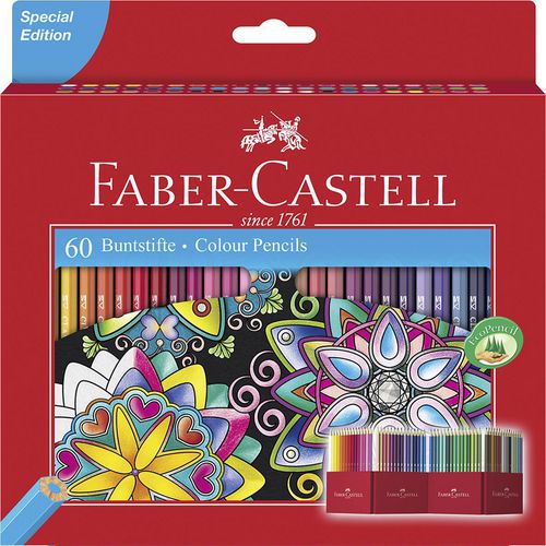 Faber Castell Coloured Pencil CASTLE 111260 Multicolour Pack of 60