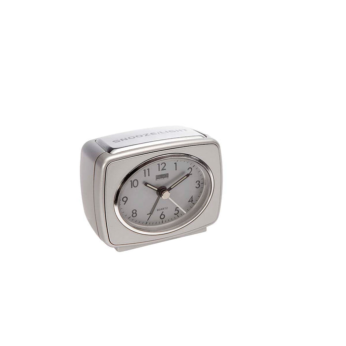 Balance Quartz Alarm Clock Analogue Silver