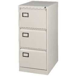 Bisley Filing Cabinet with 3 Lockable Drawers AOC3 470 x 622 x 1016mm Grey