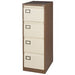 Bisley Filing Cabinet with 4 Lockable Drawers AOC4 470 x 622 x 1321mm Brown & Cream