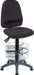 Ergo Twin Deluxe Draughter High Back Fabric Operator Office Chair with Height Adjustable Arms Black - 2900BLK/1164/0280