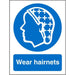 Mandatory Sign Wear Hairnets Plastic 30 x 20 cm